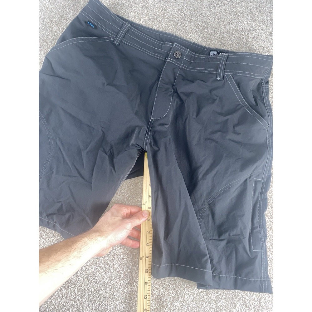 Kuhl Born In The Mountains Shorts Gray Nylon/Stretch Mens 40 Cargo Pockets 10" - Picture 2 of 7